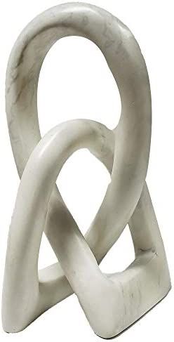 Continuous Looped Entwined Love Knot Sculpture Unique Modern Contemporary Décor Hand-Crafted Soapsto | Amazon (US)