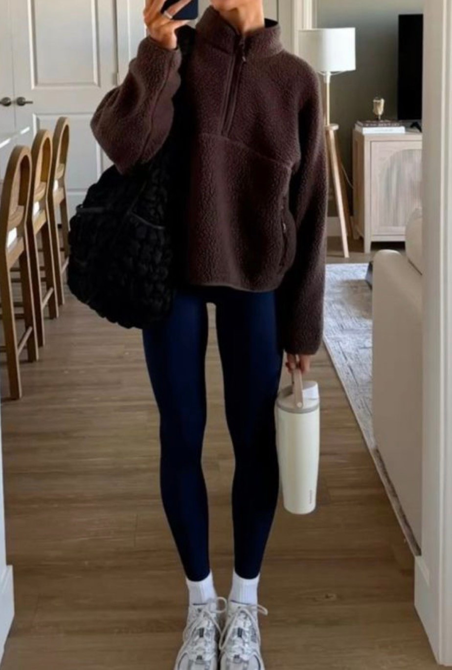 Workout set with brown fuzzy jacket, paired with an Owala water bottle for the perfect workout combination🫶🫶🏋️

#LTKfitnessgoals #LTKValentine #LTKmorningroutine