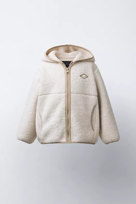 HOODED FLEECE JACKET | Zara US