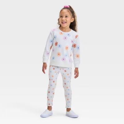 Toddler Girls' Floral Top and Bottom Set - Cat & Jack™ 5T | Target