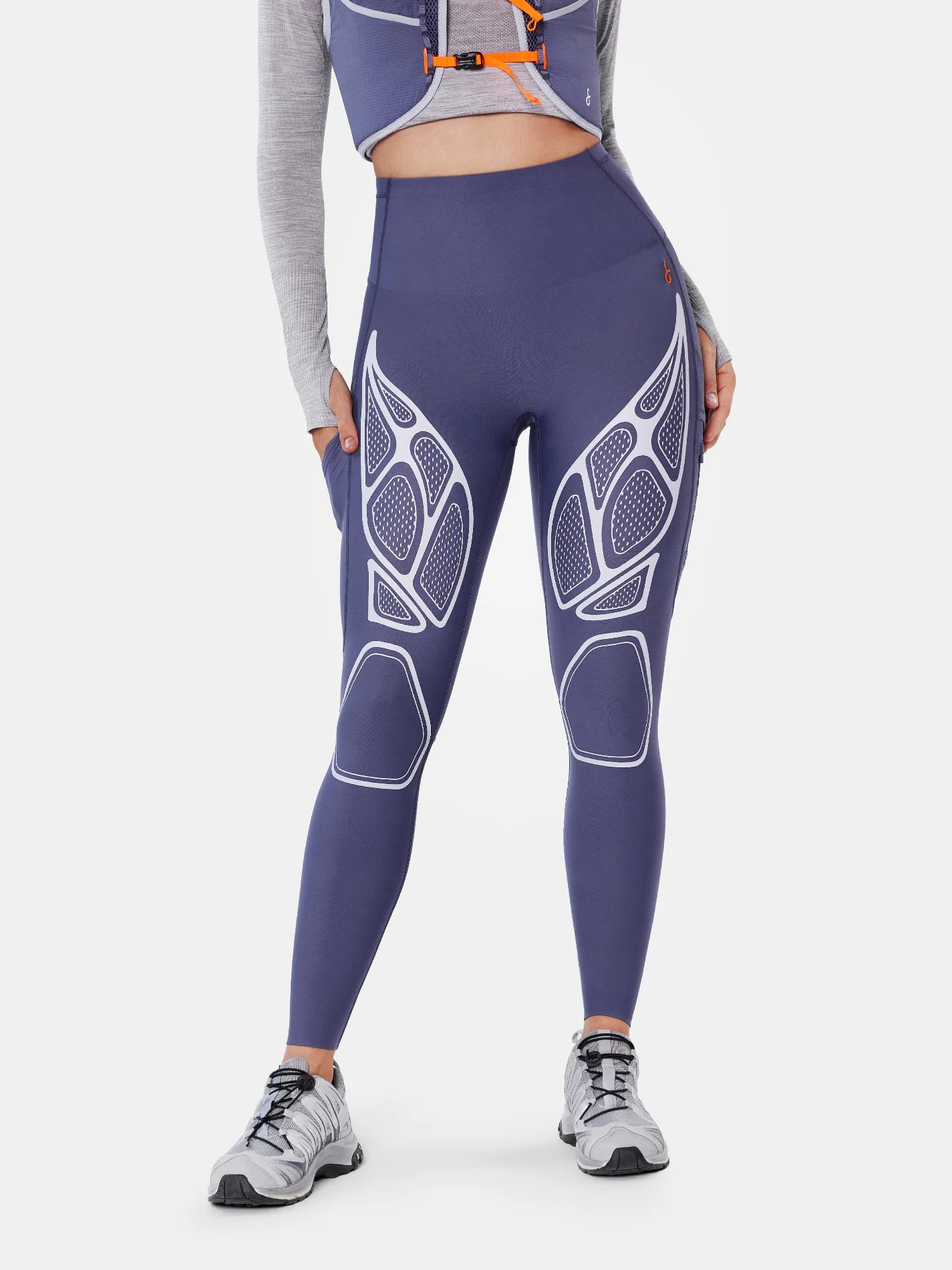 SpeedTrek Leggings - Purple Haze/Fog / S | Fanka INT