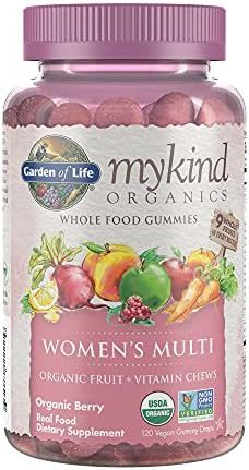 Garden of Life mykind Organics Women's Gummy Vitamins - Berry - Certified Organic, Non-GMO, Vegan... | Amazon (US)