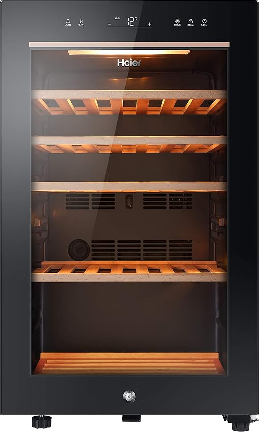 Haier HWS49GA Freestanding Wine Cooler, Single Zone 49 Bottle Single Zone Temperature, 49 Bottle ... | Amazon (UK)