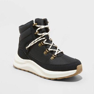 Women's Norah Winter Hiker Boots - Universal Thread™ Black 7.5 | Target