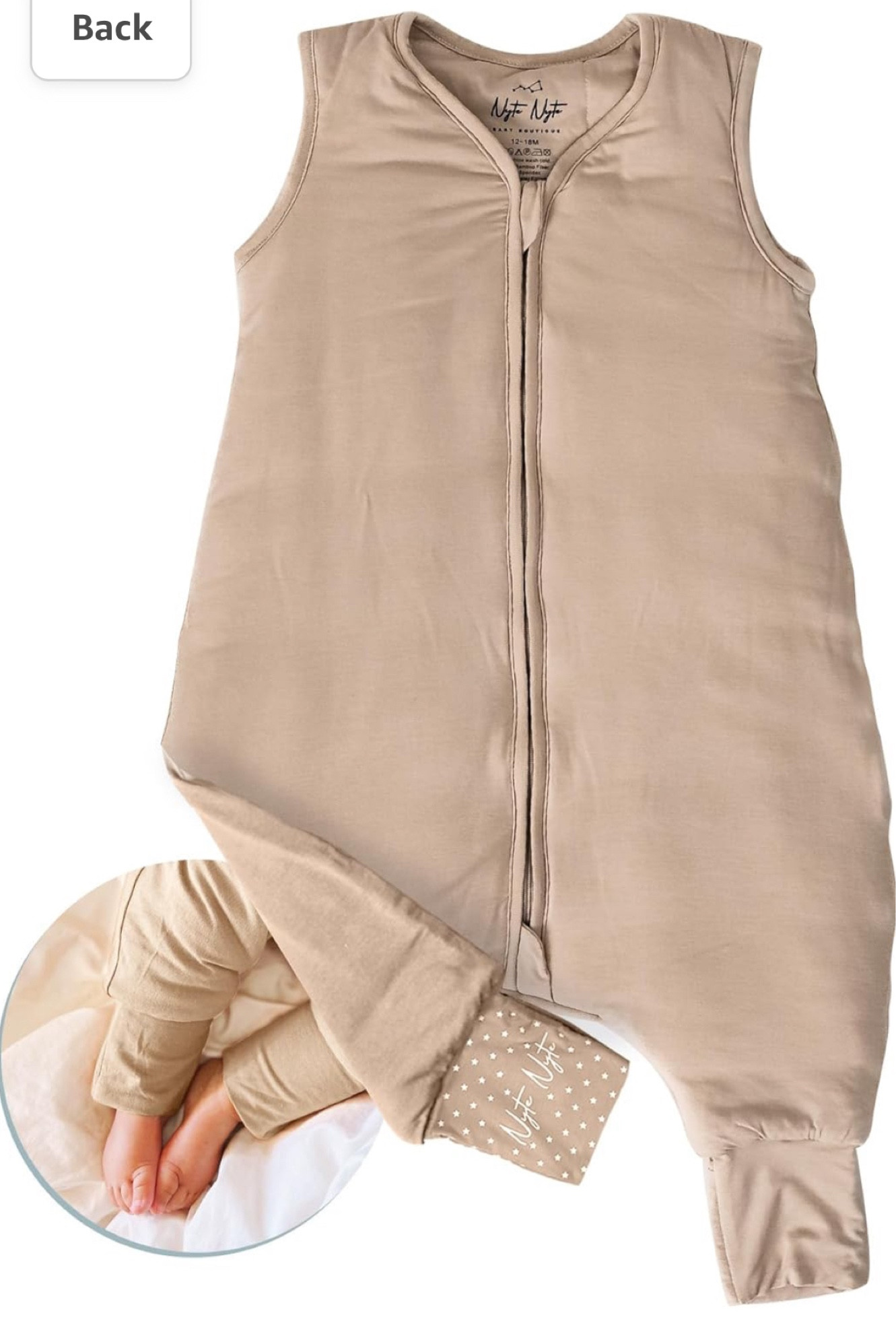 Footie sleep sack options 