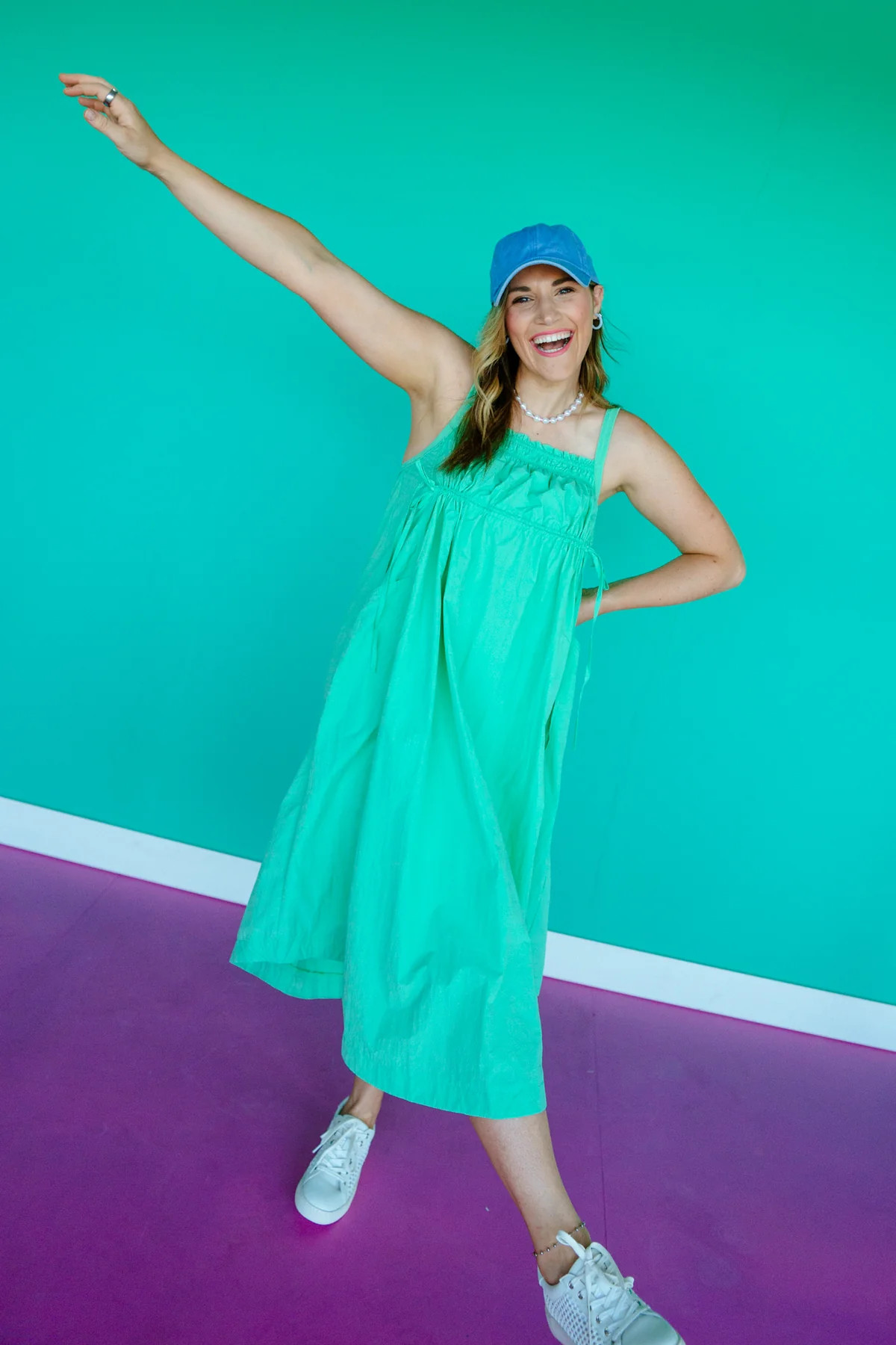 Inez Flowy Midi Dress - Jade | MyEllement Boutique