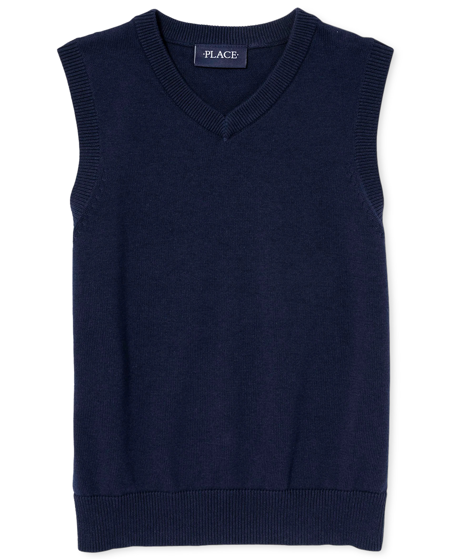 Boys Uniform V-Neck Sweater Vest - tidal | The Children's Place