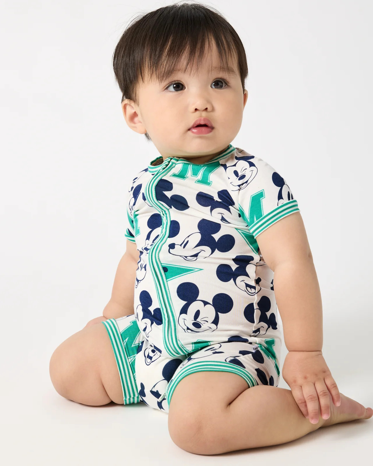 Disney Varsity Mickey Mouse Shorty Zippy | Little Sleepies