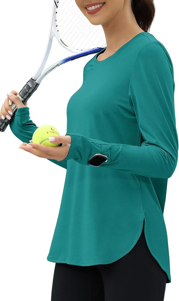 KevaMolly Workout Tops for Women Long Sleeve UPF 50+ UV Protection Sun Shirt Lightweight Quick Dr... | Amazon (US)