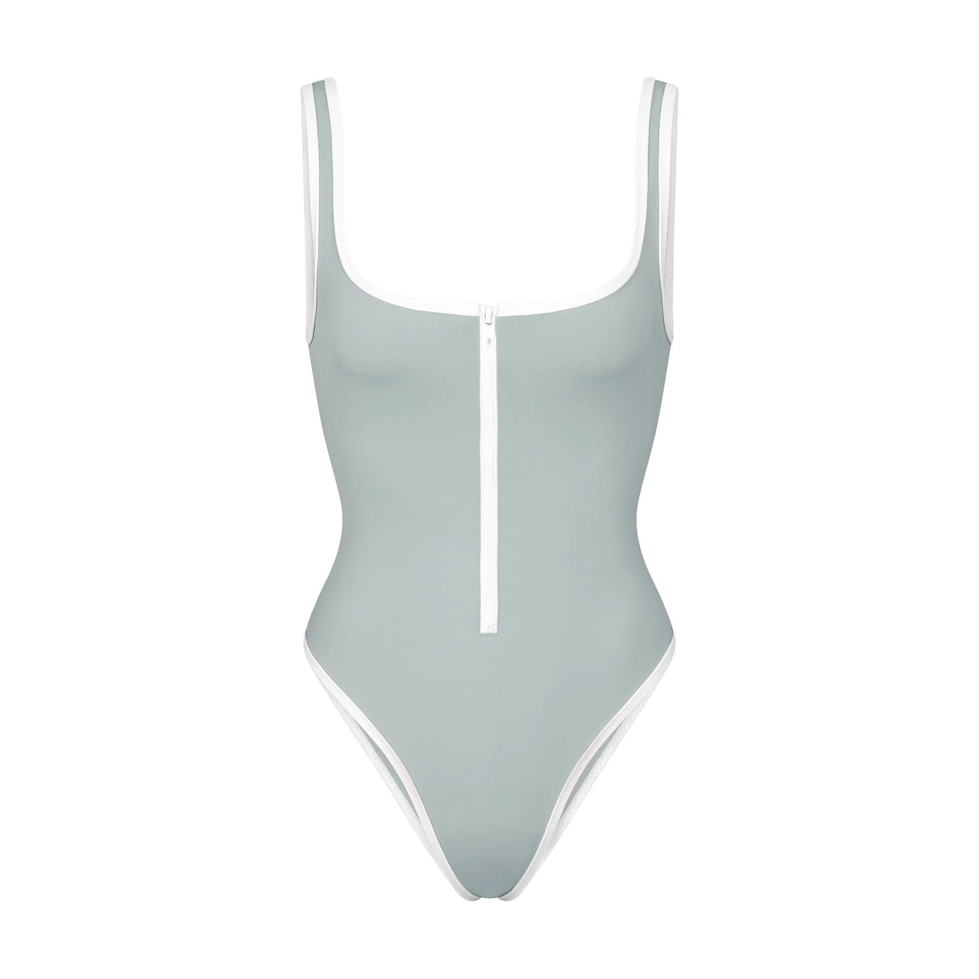 ZIP-UP SWIM SCOOP NECK ONE PIECE | SKIMS (US)