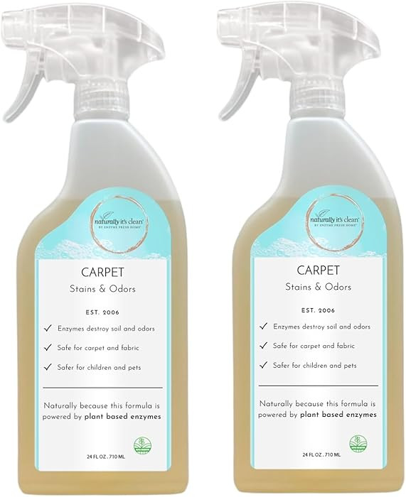 naturally it's clean Carpet Stains & Odors Cleaner; Plant Based Enzyme Safely Cleans Pet/Food Sta... | Amazon (US)