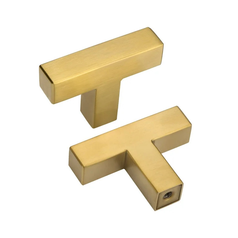 Goldenwarm 10 Pack Brushed Brass Cabinet Knobs Gold Cabinet Hardware Kitchen Cabinet Knobs for Dr... | Walmart (US)