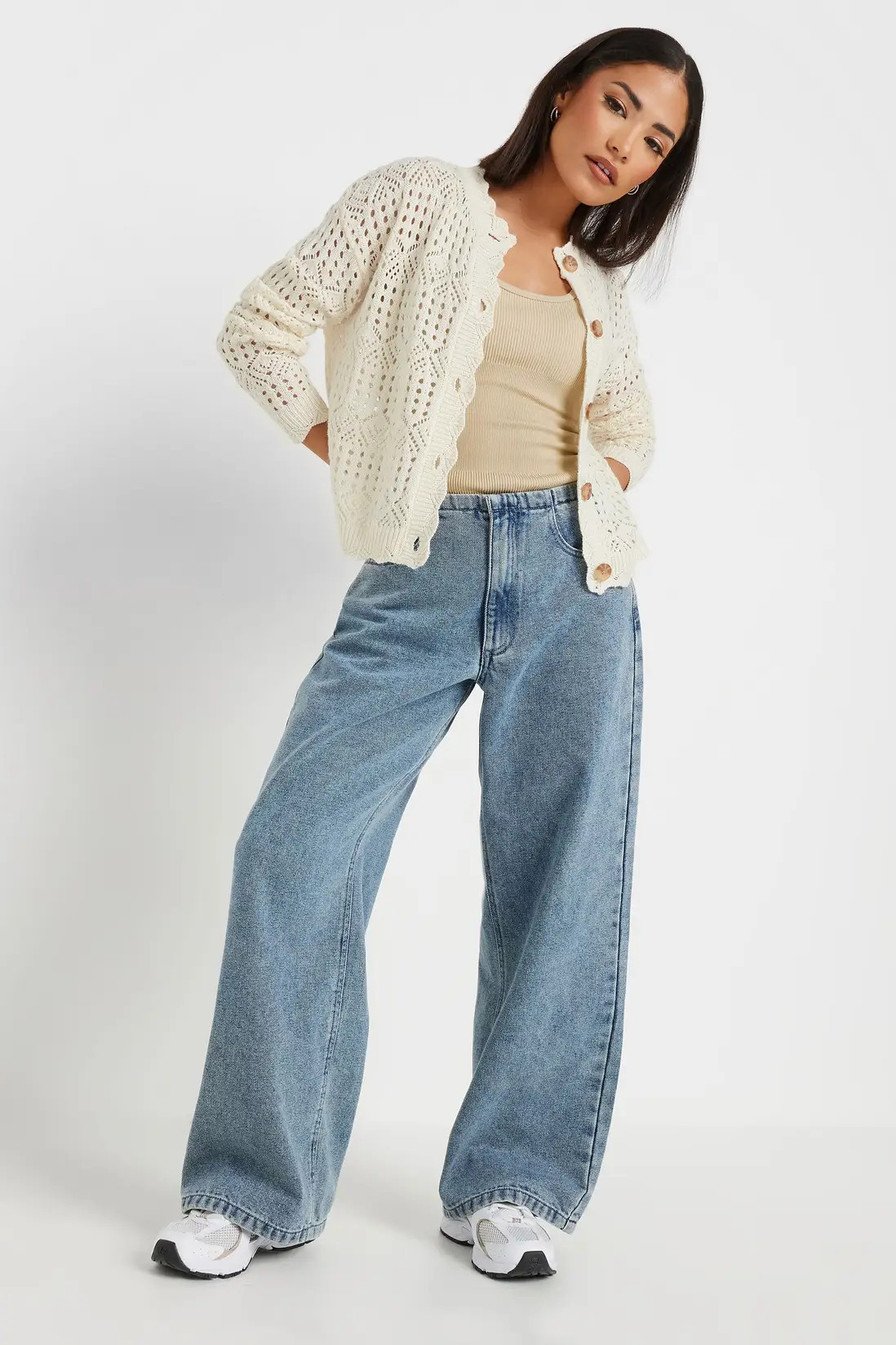 Jumpers & Cardigans | Petite Crochet Cardigan | PixieGirl | Debenhams UK