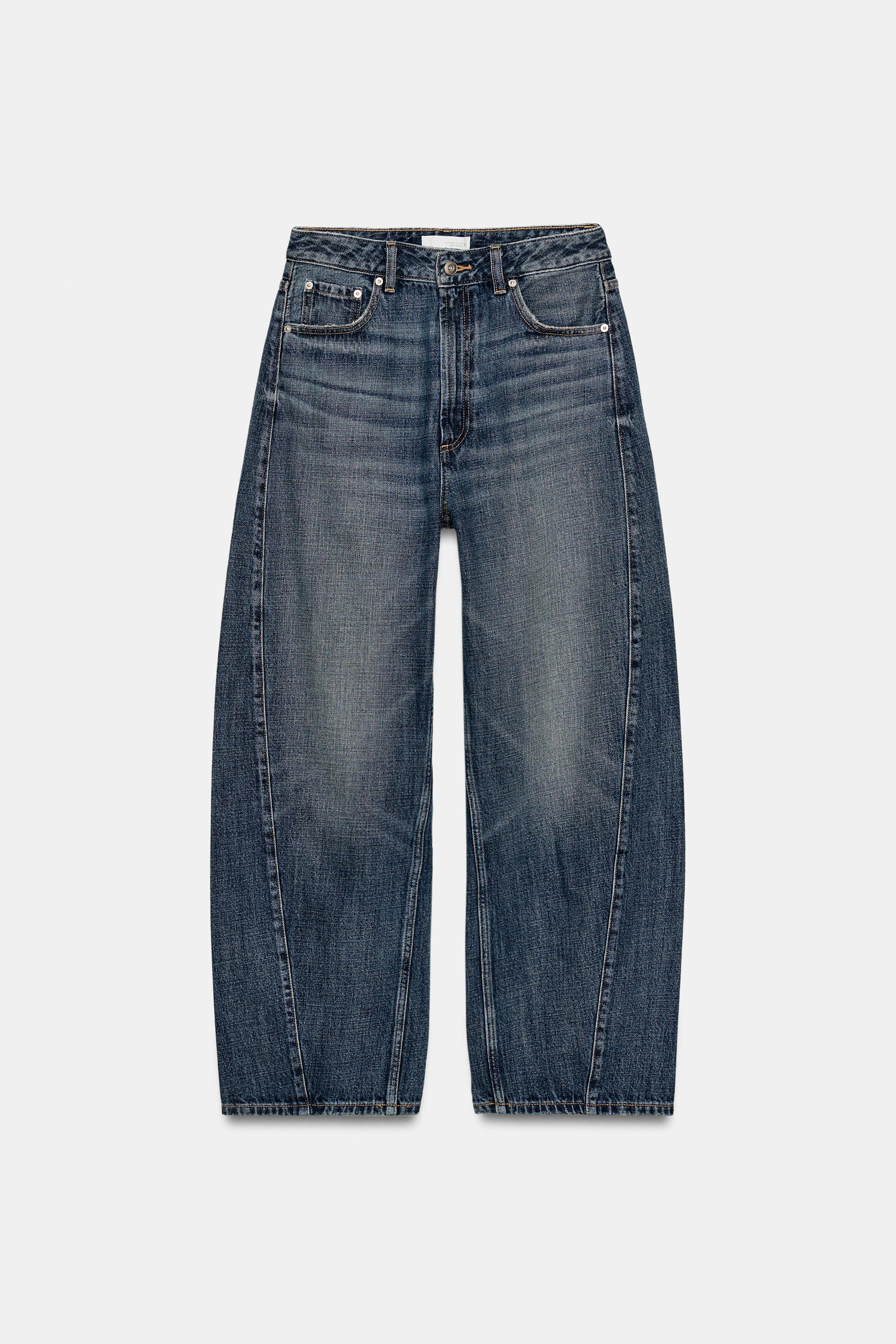 TRF MID-RISE BAGGY BALLOON JEANS | Zara US
