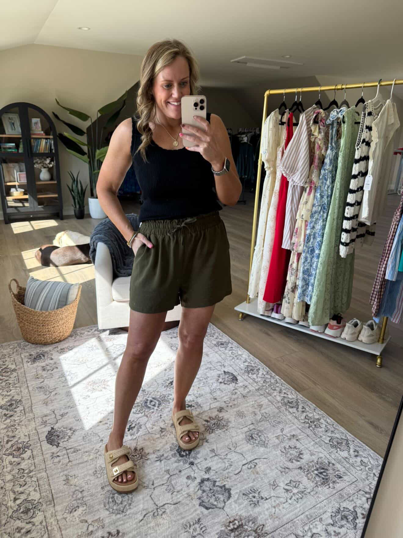 Casual summer outfit

Amazon fashion shorts tank top platform sandals

#LTKootd #LTKmomlife #LTKgrwm