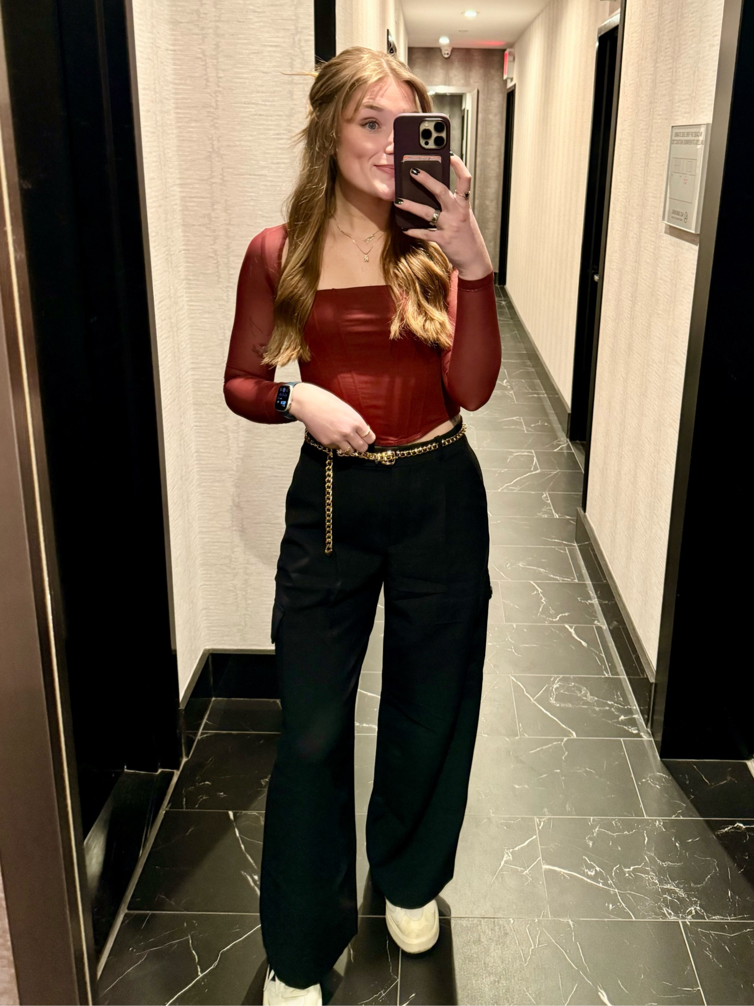 what i wore in a night out in new york 🌃
•
•
new balance • chunky sneakers • tailored cargos • corset top • gold chain belt • amazon finds • abercrombie style • night life
*small top, size 27L bottoms. 5’8 \ 150lbs*

#LTKParties #LTKStyleTip #LTKTravel