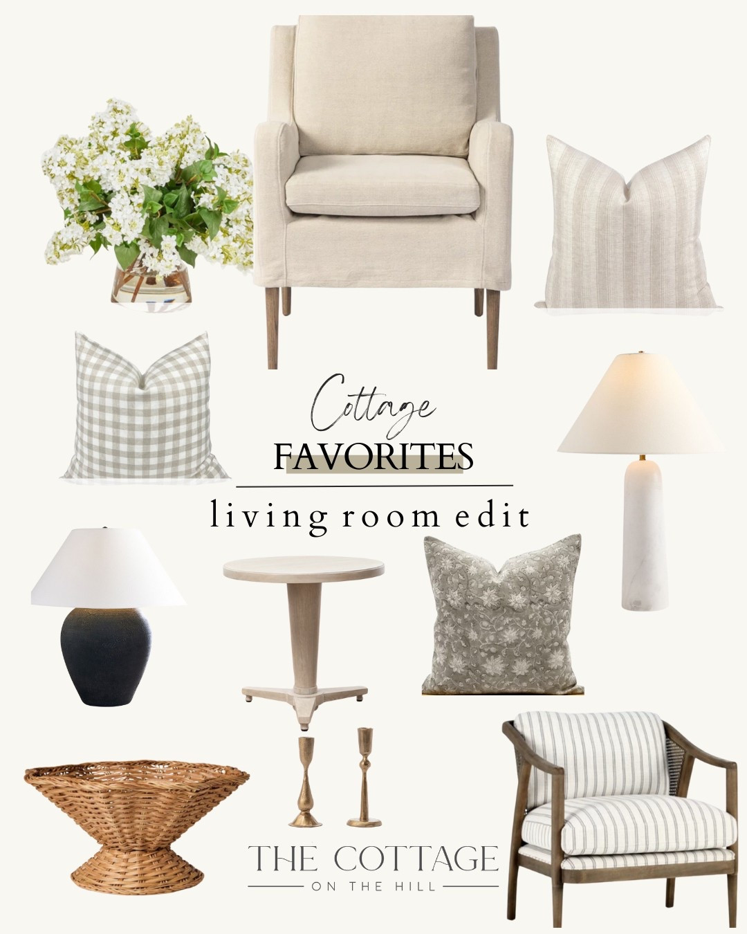 Cottage favorites for the living room. Spring and airy cottage inspired. 

#LTKSeasonal #LTKStyleTip #LTKHome