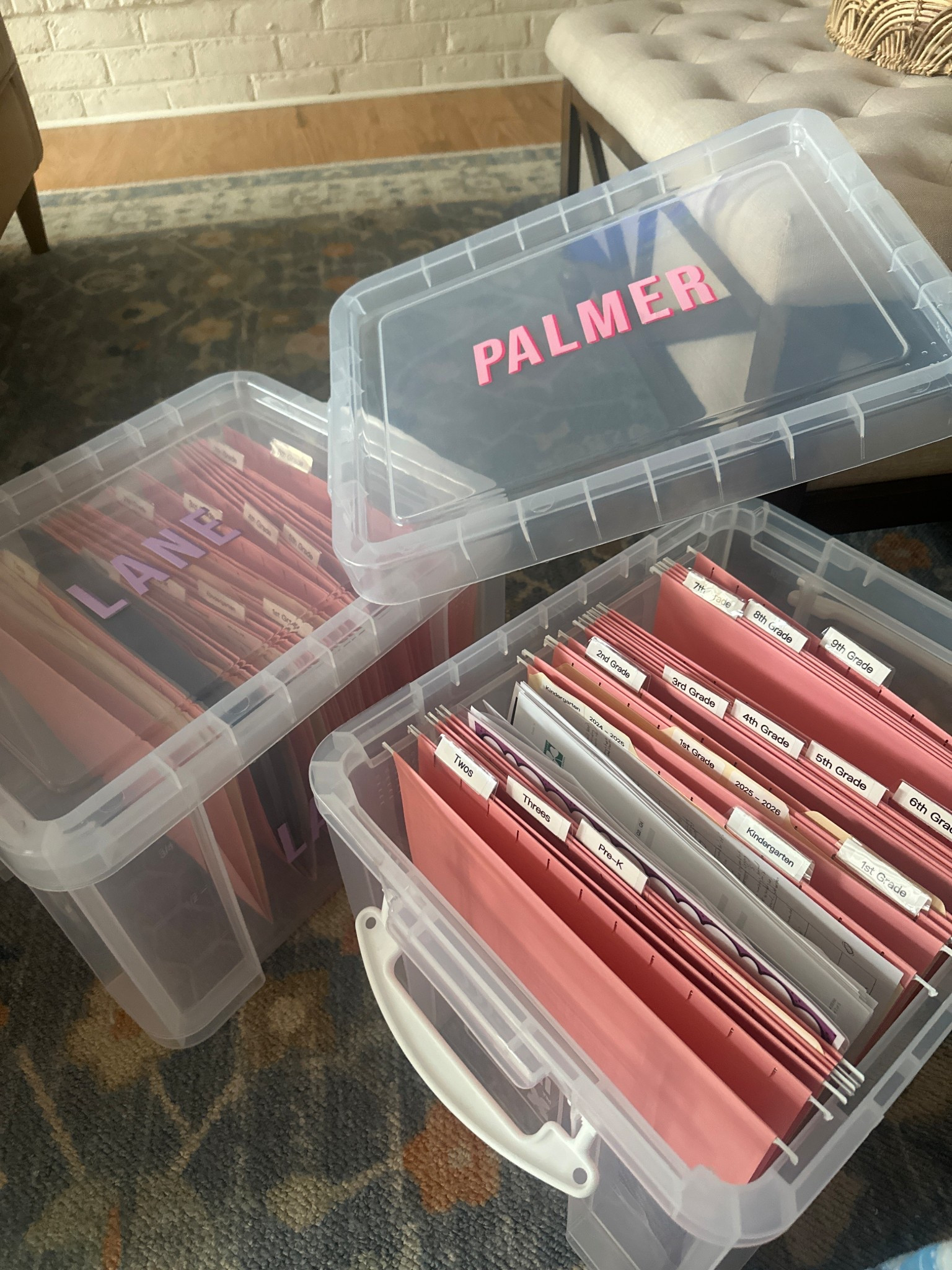 Have really wanted to get the girls' school items organized and set up for ease for the future, since school ended. I just grabbed these items this week and I’m so happy with how it turned out! I grabbed my containers at hobby lobby but this one linked is the same! 

#LTKKids #LTKFamily #LTKHome