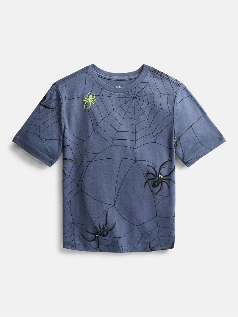 Halloween Boys Graphic Tee with Short Sleeves from Way to Celebrate, Sizes 4-18 & Husky | Walmart (US)