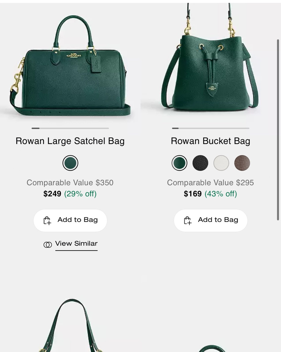 The new coach drop is here!! #coachoutlet #coachdrop