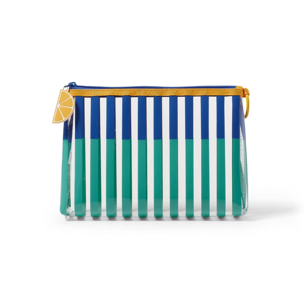 2 Color Striped Pouch - Blue/Teal - Silicone Pull | Target