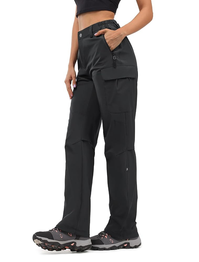 Moosehill Women's-Hiking-Pants-Cargo-Quick-Dry-Stretch-Lightweight Work Outdoor Pants with 5 Deep... | Amazon (US)