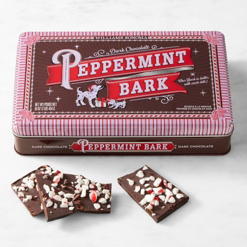 Williams Sonoma Dark Chocolate Peppermint Bark, 1 lb | Williams-Sonoma
