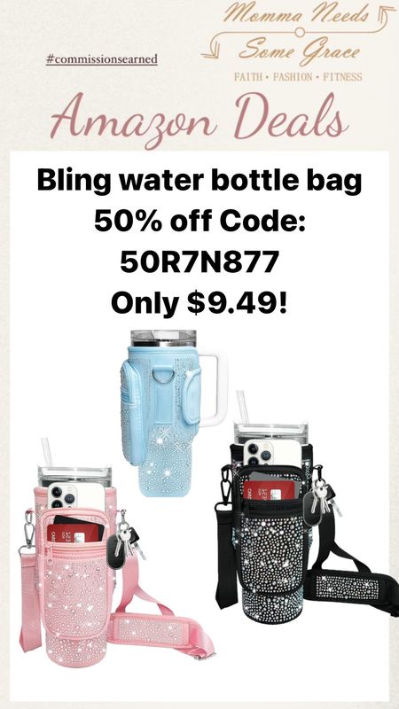 Bling bag for your water tumbler and all your things! 

#LTKFindsUnder50 #LTKActive #LTKSaleAlert