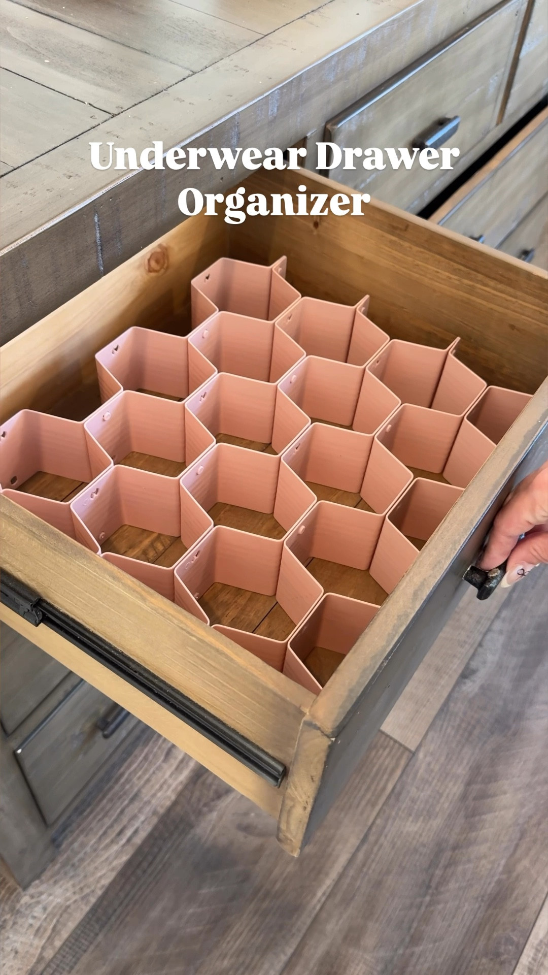 Amazon pink underwear drawer organizer under $10.

Honeycomb organizer, sock organizer, drawer organizer 

#LTKHome