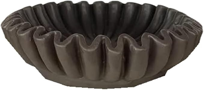 Fluted Ruffle Decorative Bowl - Home Decor Accents for Living Room Styling Coffee Table Bookshelf... | Amazon (CA)