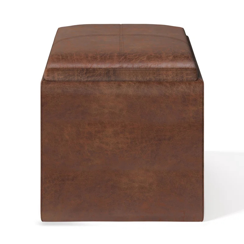 Kennesaw Faux Leather Storage Ottoman | Wayfair North America