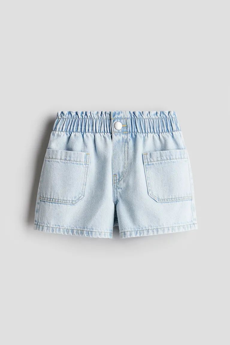 Loose Fit Denim Shorts - Light pink - Kids | H&M US | H&M (US + CA)