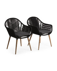 Set Of 2 Rope Indoor Outdoor Chairs | TJ Maxx