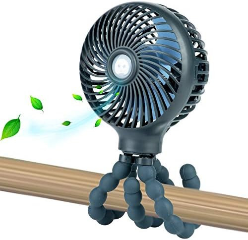 Mini Handheld Personal Portable Fan, Baby Stroller Fan, Car Seat Fan, Desk Fan, with Flexible Tri... | Amazon (US)
