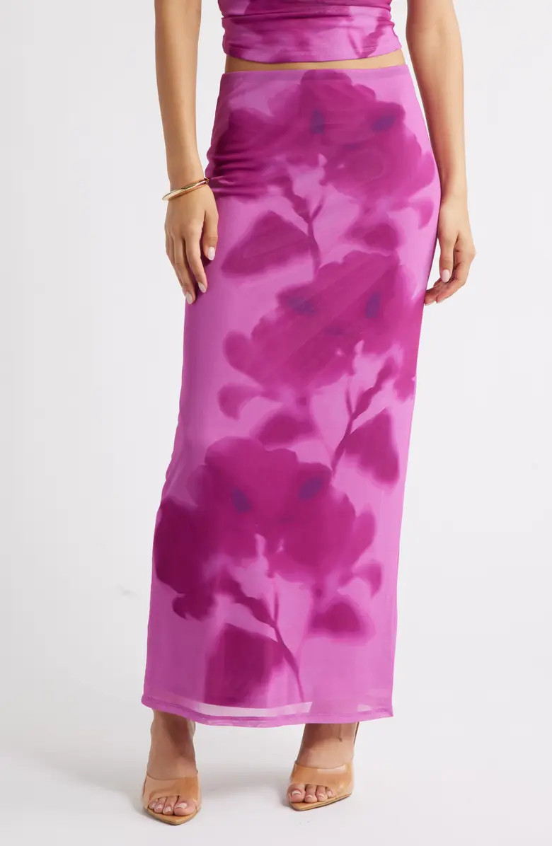 Open Edit Mesh Maxi Skirt | Nordstrom | Nordstrom