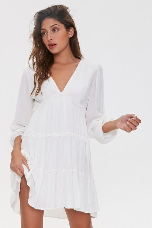 Ruffle-Trim Mini Dress | Forever 21 (US)