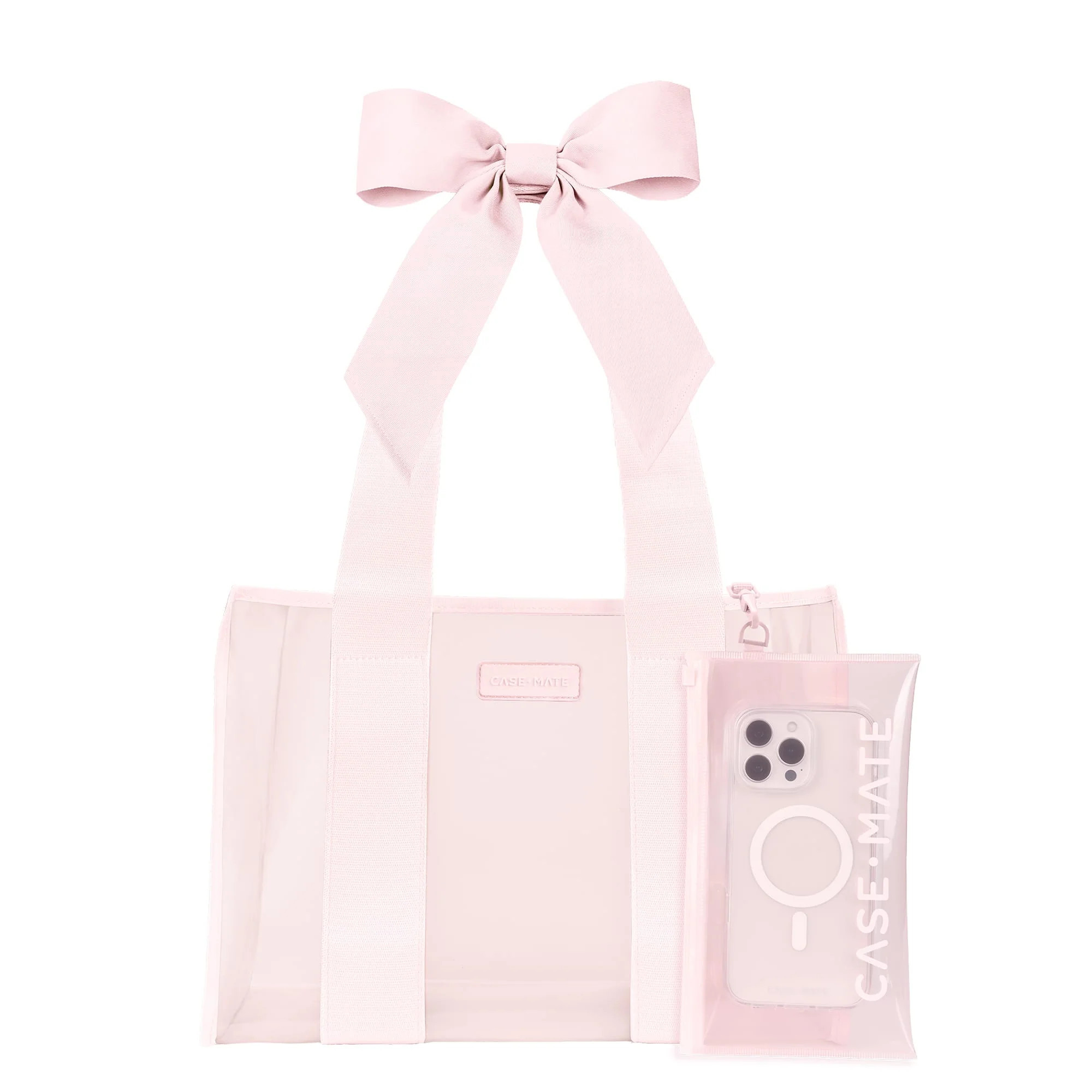 Jelly Tote Bag - Medium Ballet Pink Bow | Case-Mate