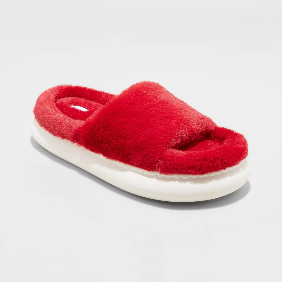 Women's Daphne Faux Fur Platform Slide Platform Slippers - Stars Above™ | Target