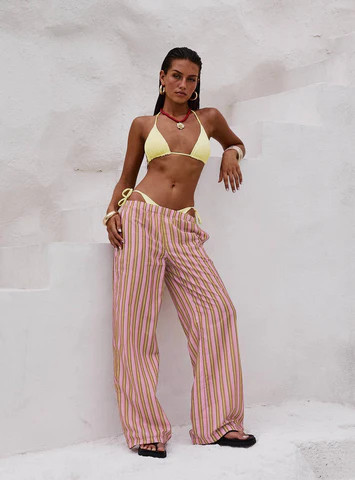Taja Pants Pink Stripe | Princess Polly US