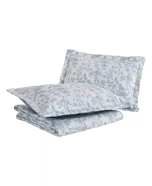 Amberley Cotton Reversible 4-Piece Quilt Set, Full/Queen | Macy's