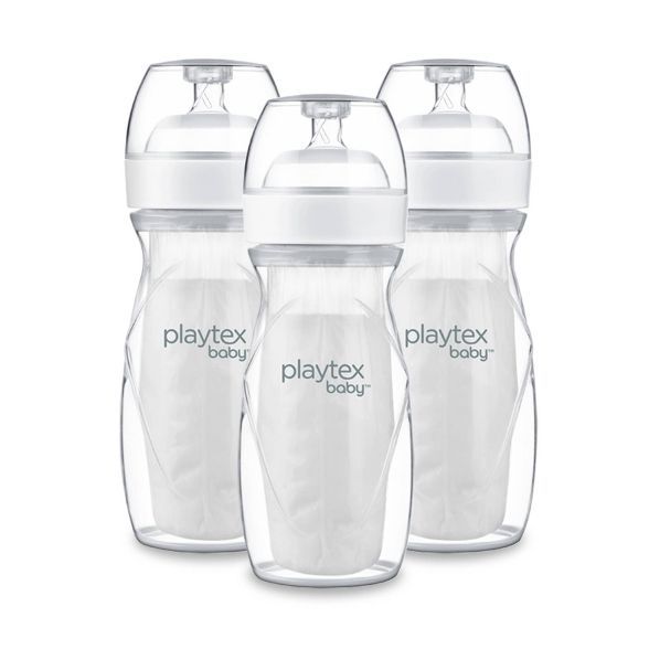 Playtex Baby Nurser Baby Bottle with Drop-In Liners - 8-10oz 3pk | Target