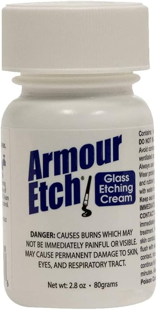 Armour Etch Glass Etching Cream (2.8oz) | Amazon (US)