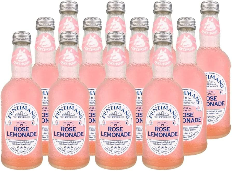 Fentimans Sparkling Rose Lemonade - Sparkling Pink Lemonade with Natural Ingredients, Mixer, Craf... | Amazon (US)