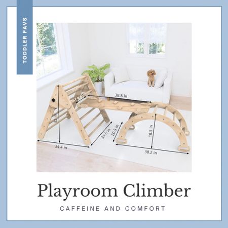 Our Playroom Climber! 
We have gotten our money’s worth out of this one! Our son LOVES to climb and slide and it’s the perfect addition to our playroom, especially for rainy days!




Pikler Triangle, montessori, toddler, gifts, toddler birthday present, wooden toys

#LTKGiftGuide