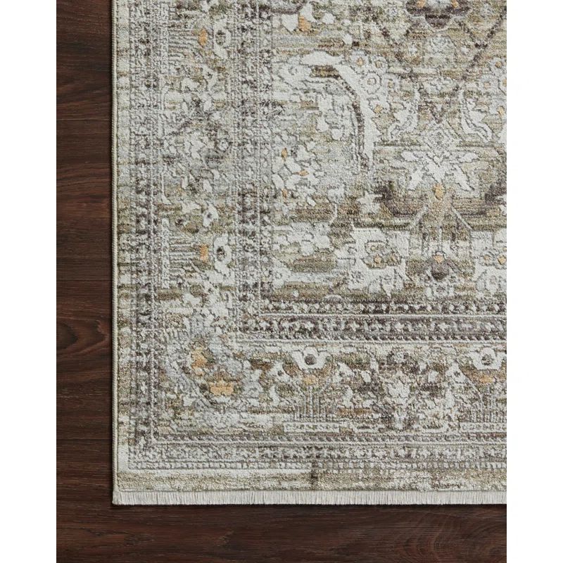 Bonney Traditional Moss / Stone Area Rug | Wayfair Professional