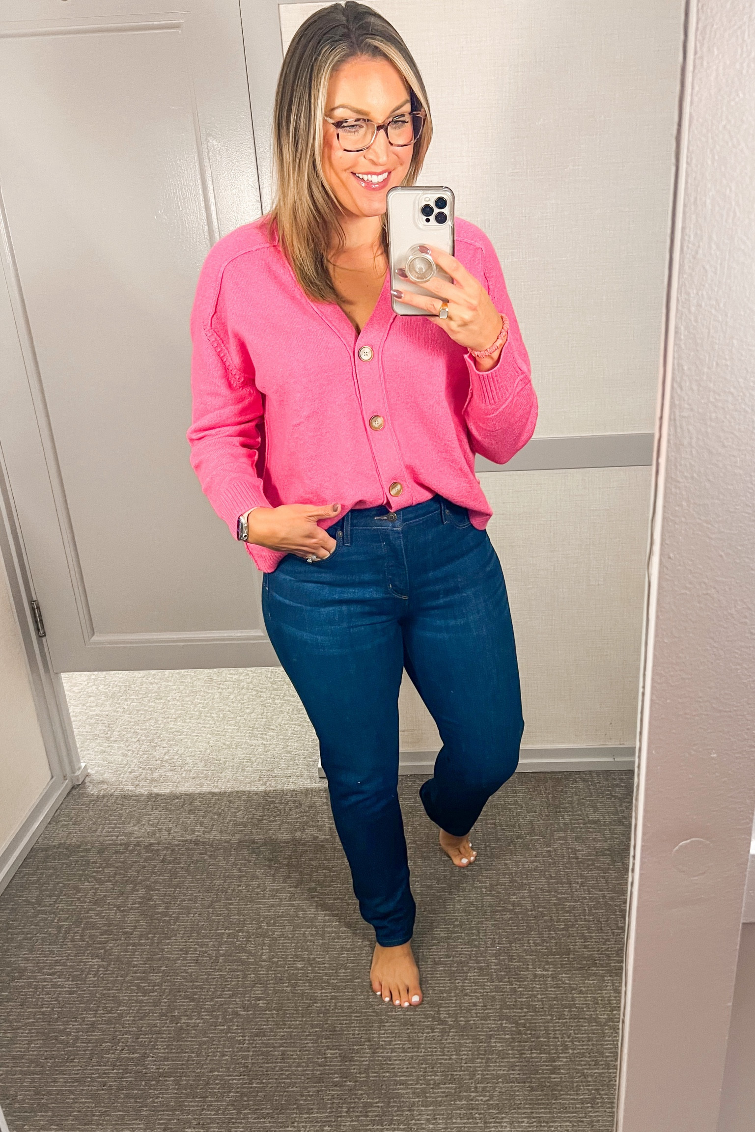 Loft Fall New arrivals, casual outfit, pink cardigan
Sweater: large
Jeans: size 10

#LTKfindsunder100 #LTKmidsize #LTKsalealert