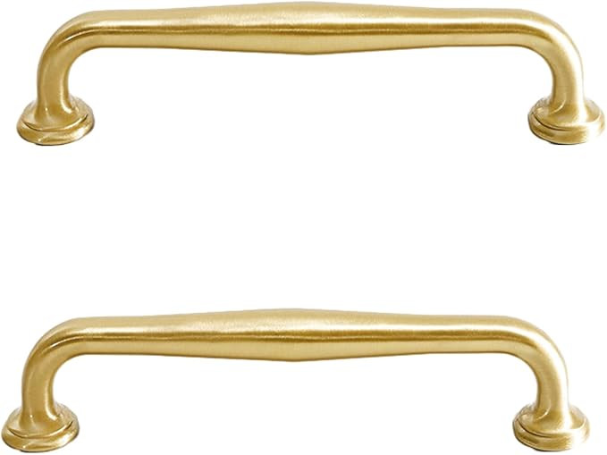 Door Knobs 2Pack Cabinet Door Copper Handle Pure Copper Kitchen Cabinet Handle Drawer Cabinet Gol... | Amazon (US)