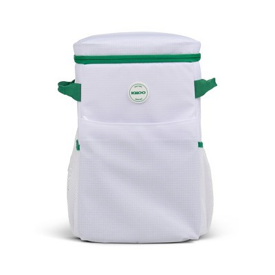 Igloo Sport Backpack 18 Cans/15.85 qt Soft Side Cooler - White/Green | Target