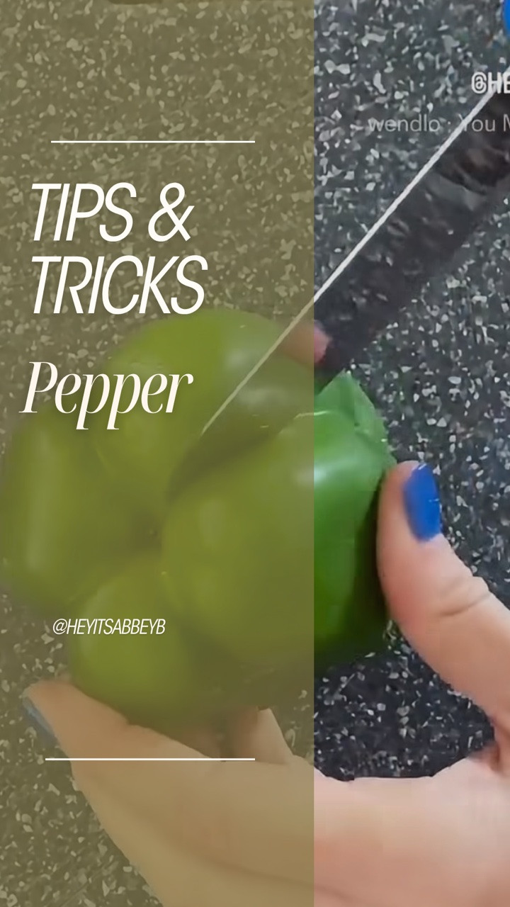 Easy pepper hack to remove the seeds without making a mess. 

#food #tipsandtricks #foodie #foodlover #foodgasm

#LTKfoodie #LTKvlog #LTKU