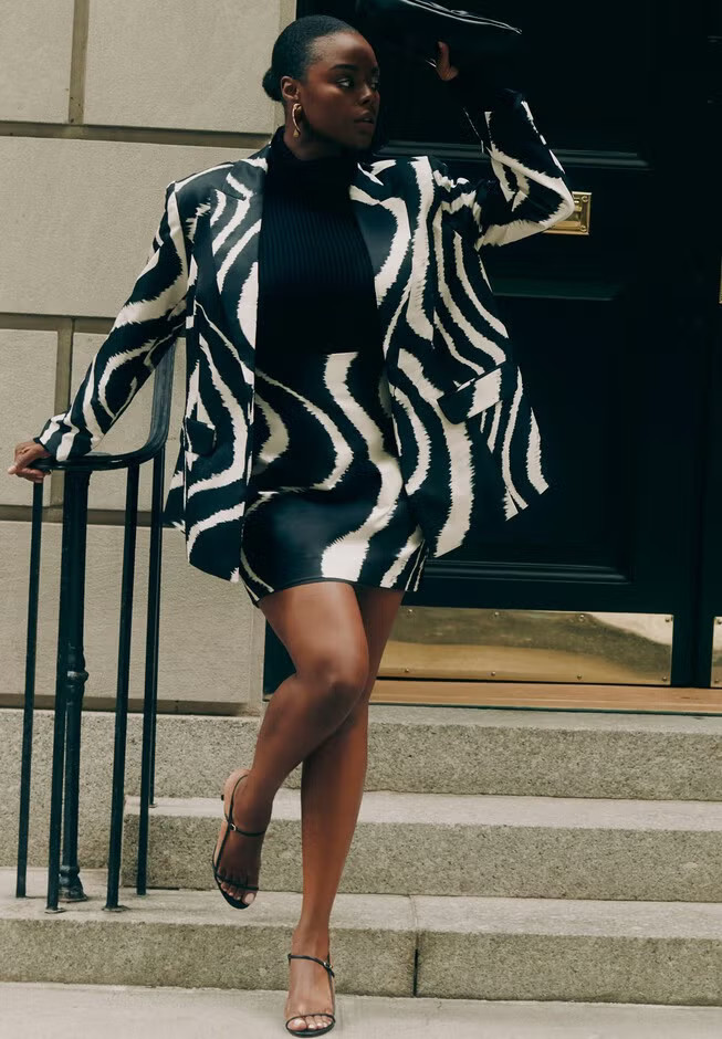 Printed Mini Skirt | Eloquii